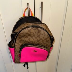 Classic monogram color with neon accents